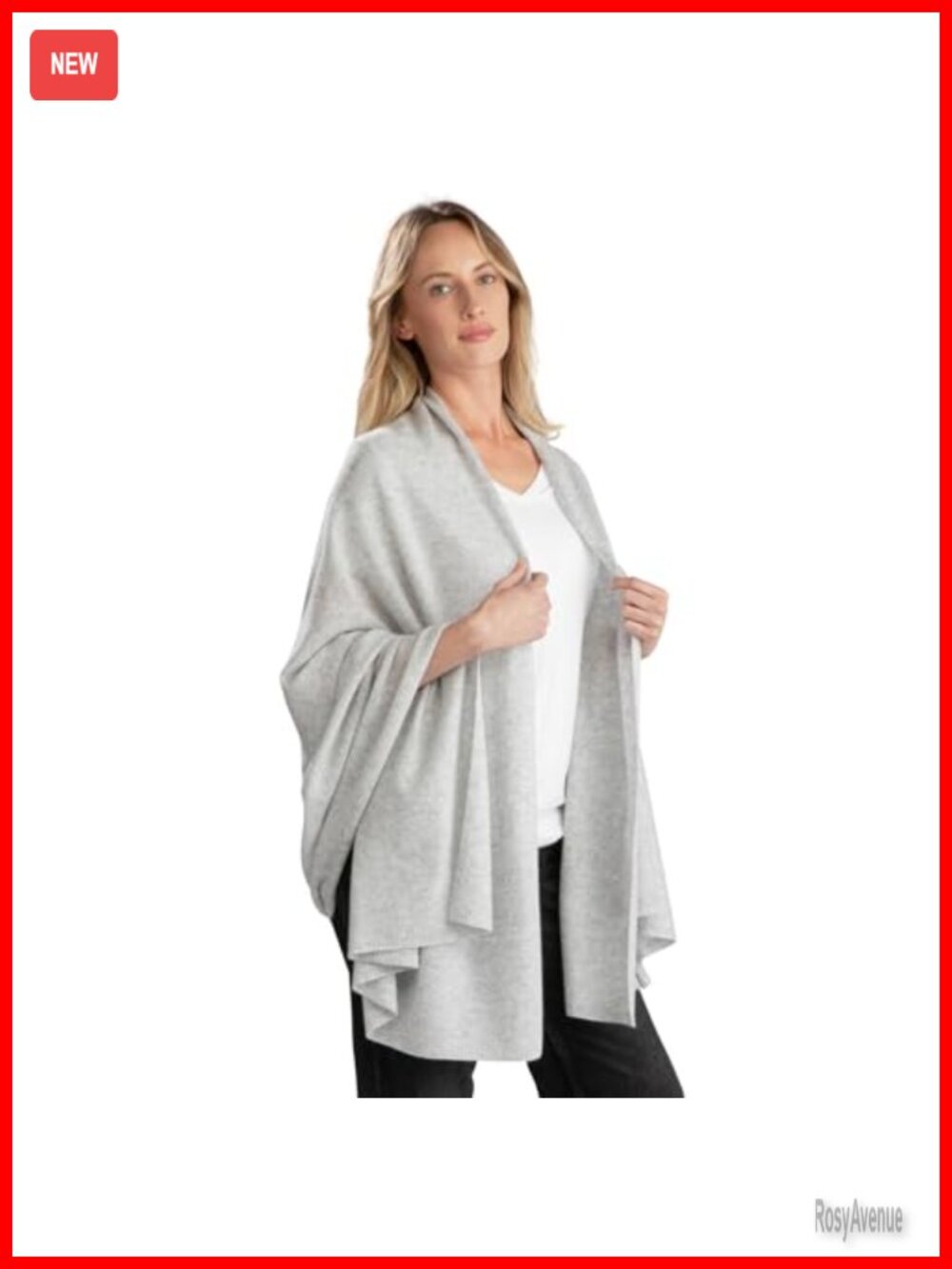 100% Cashmere Travel Wrap Scarf Shawl Oversized Lightweight Packable